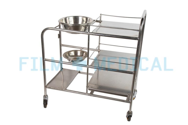Trolley 3 Tiered with Bowl Holders